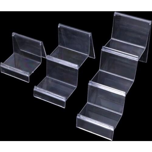 Clear Acrylic Wallet Display Stand Holder Leather Handbag Purse Jewelry Stand