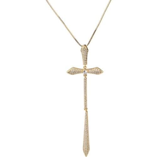 OMYFUN Brazil Luxury Statement Necklace European American Fashion Accessories Choker Cross Collares Collier Gift Jewelry N015