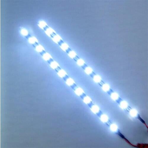 30CM 15 LED 3528 SMD Strip Light Flexible Bar Under Tube Underglow Underbody Boat Motorcycle Atmosphere Decorative Lamp Car DRL