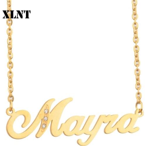 XLNT Mayra Name Necklace Custom Name Necklace, Personalized Name Necklace , Custom Name Jewelry
