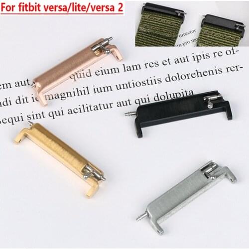 2pcs/Lot Smart bracelet Watch Connector For fitbit versa/lite/versa2 adapter Connectors For fitbit versa 2 Connector 22MM