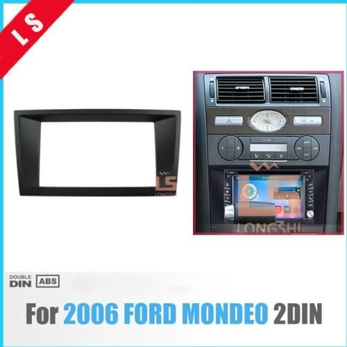 Dubbele Din Auto Stereo Fascia Adapter Dash Kit Trim Bezel for 2006 Ford Mondeo Audio Car Frame Panel Fitting Kit , 2DIN
