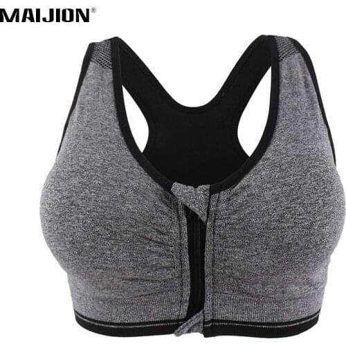 MAIJION Seamless Padded Sports Bra For Women Shockproof Push Up Yoga Fitness Underwear Vest Stretch Workout Running Tank Tops