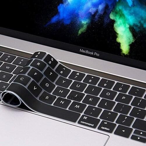EU Keyboard Cover For NEWEST MacBook Pro with Touch Bar 13" or 15" A1989 A1990 A1706 A1707 A2159 Release touchbar Silicone Skin