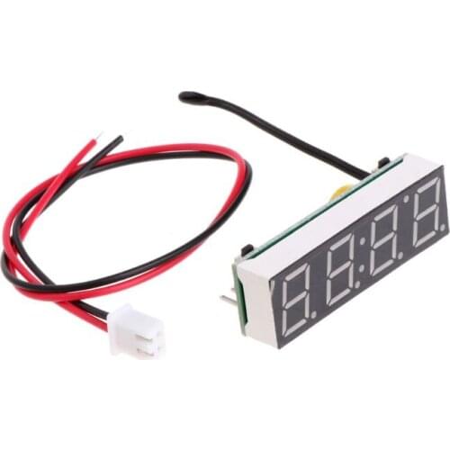 Digital Car LED Electronic Clock Time Temperature Voltage 3 in 1 Meter 12V 5-20V Dropshipping