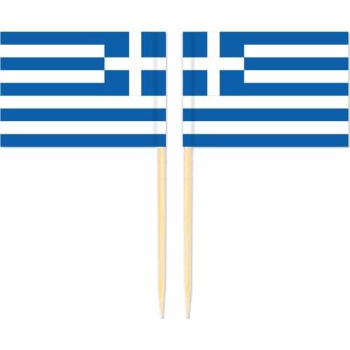 Free Shipping Greece Flag Toothpick Flag 3.5X2.5CM 300pcs/bag Greece National Flag
