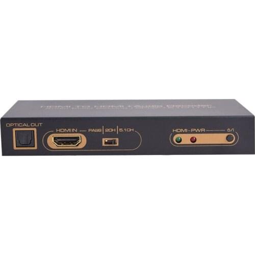 HDMI to analog 5.1 audio decoder dts decoder HDMI converter 3D / 1080P, supports Blu-ray DVD and other devices for computer game