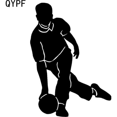 QYPF 10.9*15.4CM Interesting Bowling Vinyl Decor Car Styling Sticker Accessories Reflective Black/Silver C16-1315