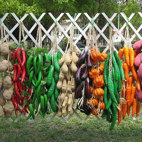 Artificial Simulation Food Vegetables Fruit PU Pepper Fake Lemon Vegetables For Home Restaurant Kitchen Garden Art Decor