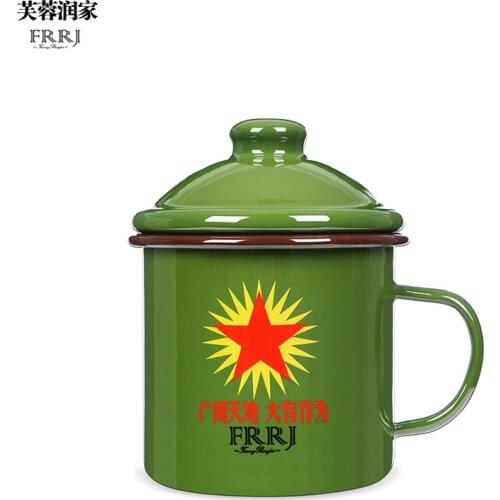 Red army chair mao ceramic mug Drinkware chinese army traditional office cup coffee vintage style Vacuum Flasks Thermoses