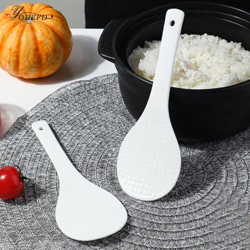 OYOREFD Creative Kitchen Ceramic Rice Spoon High Temperature Resistant Non-stick Rice Spatula Rice Shovel Kitchen Tools