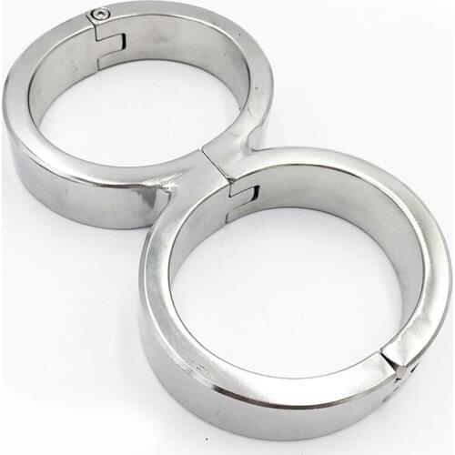 Stainless Steel Metal Handcuffs Sex Toys For Couples Adult Games Bondage Restraints Hand Cuffs BDSM Torture tools Slave Fetish