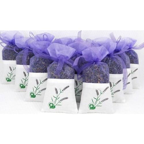 Denisfen Natural Dried Flowers Lavender Bud Sachet Decorative Flower Aromatic Air Fresh Living Room Drawer Car Office Decoration