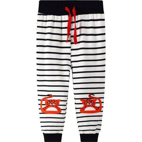 Funnygame New 2021 Cartoon Childrens Long Pants Cotton Cute Boys Girls Sweatpants for Autumn Spring Kids Trousers Pants