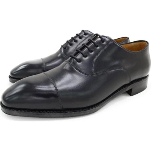 Oxford Black Wedding Dress Party Formal Office Men Shoes Business Designer Bridegroom Genuine Leather Shoes
