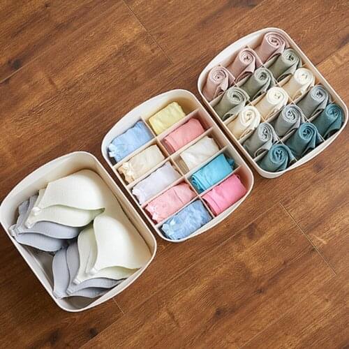 Underwear Socks Storage Box Underwear Socks Storage Compartment Plastic Box Plastic Bra Panties Drawers storage Boxes Organizer