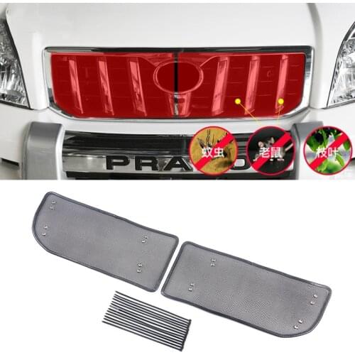 Stainless Car Front Grille Insect Mesh For Toyota Land Cruiser prado 120 FJ120 2003 2004 2005 2006 2007 2008 2009 accessories