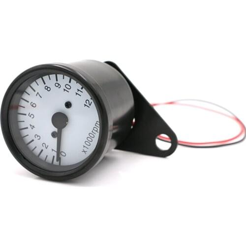 Motorcycle LED Tachometer Speedometer Gauge Dirt bike Cruiser Old School Chopper Bobber Dual Sport bike Scooter Offroad