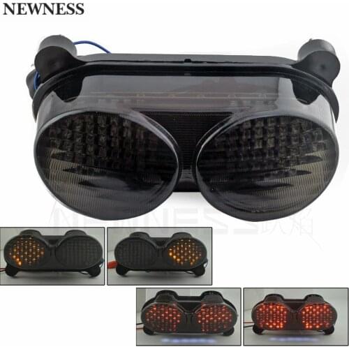 Motorcycle Smoke LED Tail Brake Turn Signals Light Indicator For Kawasaki ZR7S ZX6R J1/J2 ZX6R G1/G2 ZX900 ZX9R 98-05 ZZR600