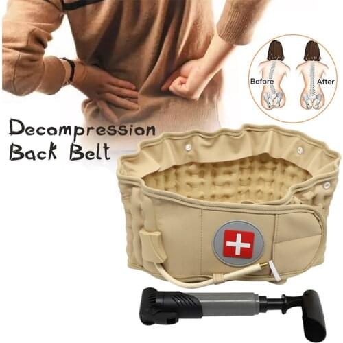 High Quality Inflatable Lumbar Belt Back Decompression Spine Support Pain Relief Belt for Men and Women Spine correction