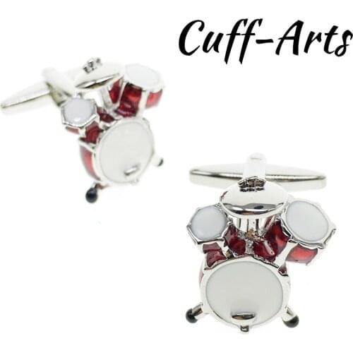 Cuffarts Red Drum Kit Cufflinks Fantastic Cuff Links Novelty Pair Of Cufflinks 2018 Cufflinks For Men Jewelry C10008