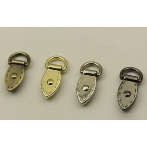 10pcs/lot Pale golden DIY leaf shape package with side of the ring thick flank screw on the nail package of hardware fittings