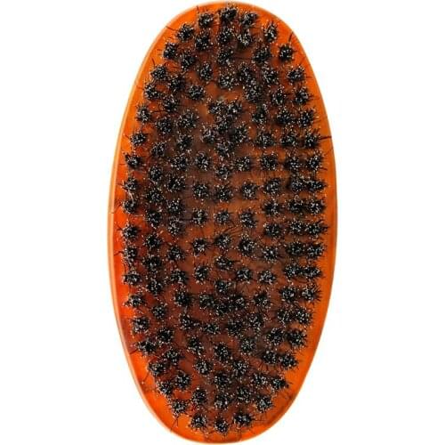 2021 New Wooden Handle Makeup Beard Mustache Brush for Men Wild Boar Bristle Hand Combs