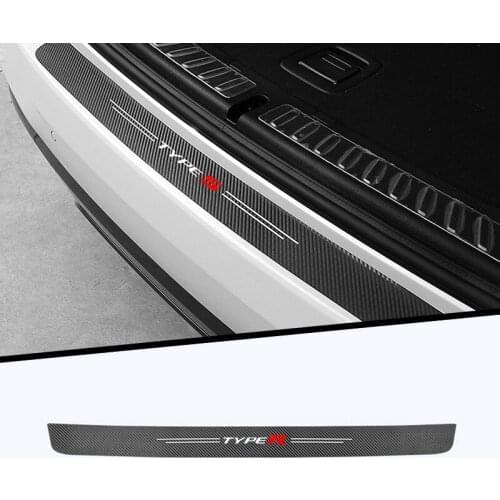 Car sticker carbon fiber car trunk bumper decoration Protection modification For Honda TYPES TYPER Auto Accessories parts