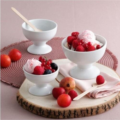 Güral Porcelain White Ice Cream 12,5 Cm 2 Pieces