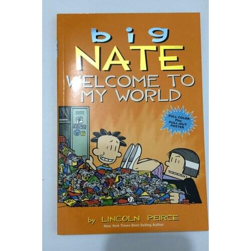 Big Nate: Welcome To My World English Cartoon Story Book Kids Children Enlightenment Early Education Reading Books