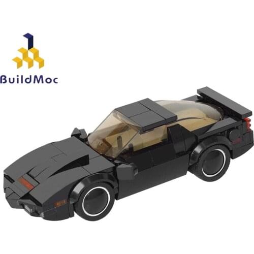 Buildmoc City Car Black Profile Assembly Model Toys Suitable For Children Educational Building Blocks Compatible 208 Pcs Gift