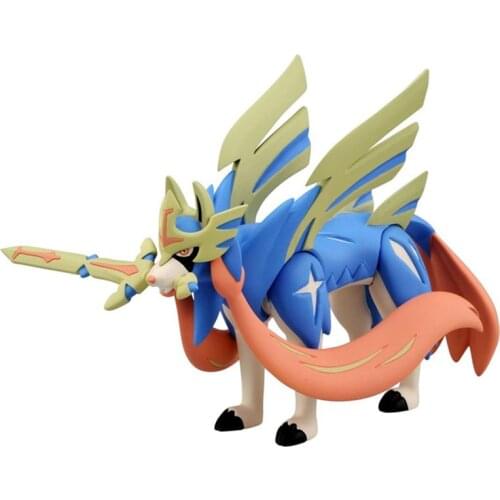 TAKARA TOMY Zacian Figurine Pokemon Sword and Shield Figuras Anime V Action Figure ML18 PVC Collection Model Kids Gifts Toys