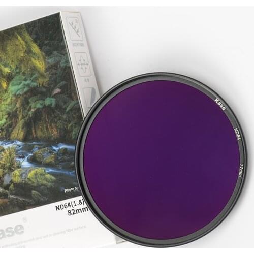 Kase 40.5/43/49/52/55/58/67/72/77/82mm Slim Muti-Coated ND Filter ND3.0 ND1000 1000x Neutral Density Lens Filter Optical Glass
