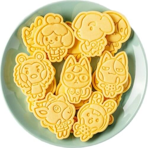 Cookie Cutters Biscuit Mold Fondant Cutter 3D Game Animal Crossing Cookie Mold DIY Pastry Decorating Baking Tools