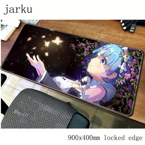 Re zero mousepad gamer 900x400X3MM gaming mouse pad large High-end notebook pc accessories laptop padmouse ergonomic mat