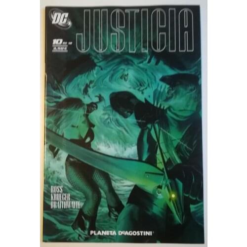 Justice No. 10, DC COMICS, ED. PLANETA - 2008, 1ª Spanish edition, COMIC BOOK, author ALEX ROSS, MINI series