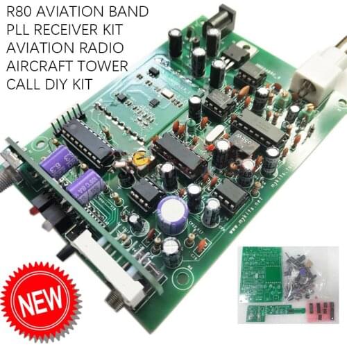 R80 Aviation Band PLL Receiver Kit Aviation Radio Aircraft Tower Call DIY Kit