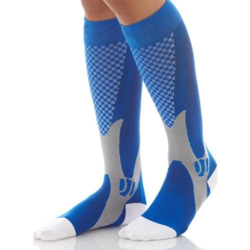 Meias masculinas compression knee high socks Breathable Anti-swelling Leg Warmers elastic sports Travel Boost Stamina Chaussette