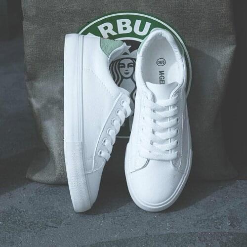 Dropshipping Hot Women Sneakers Fashion Breathble Vulcanized Shoes Pu Leather Platform Lace Up Casual Tenis Feminino Zapatos