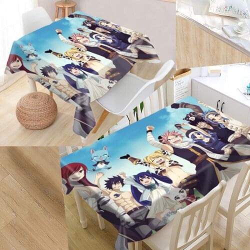 Best Fairy Tail Custom Table Cloth Rectangular Oxford Print Waterproof Oilproof Square Table Cover Party Tablecloth