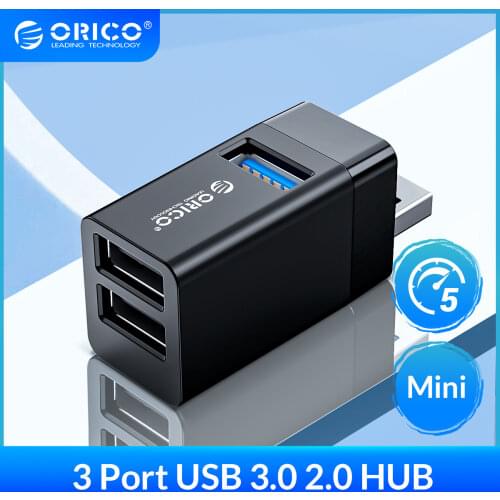 ORICO USB 3.0 Mini Hub USB 2.0 Splitter High Speed Expanded 3-port USB for desktop Laptop Free drive