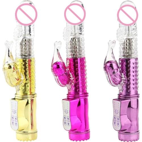 Multi-speed G-Spot Dildo Rabbit Vibrator Masturbator Sex Toys Waterproof Vibrating Anal Dildo G Spot Clitoris Stimulator Sex Toy
