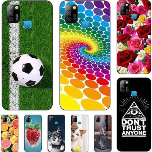 Soft TPU Cover For Infinix Smart 5 Case Cute Lovely Cartoon Pattern Phone Coque Capa Shell Bag Funda
