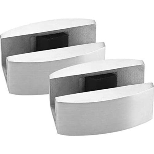 2PCS Floor Guide Glass Sliding Door Stainless Steel Floor Guide For Frameless Sliding Glass Doors Guide Replacement