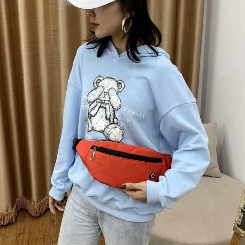 Nylon Men Waist Bag Fashion Crossbody Bag Solid Color Travel Phone Pouch Unisex Belt Purse Black Hip Waist Pack Male Chest Bags