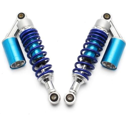 New Pair 11" 280mm Round Ends Air Gas Shock Absorbers Replacement Universal Fit For Honda Suzuki Kawasaki Yamaha Du