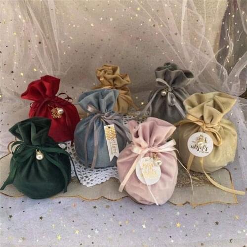 2021 New Velvet Drawstring Bags Jewelry Packaging Pouches Cosmetic Storage Dust Bags Storage Bag Packing Sachet Gift Bags Cases