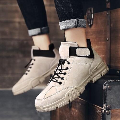 Shose casual a hightop top high for loafers cuero zapatos leather winter hombre de sneaker mens footwear invierno man High sock