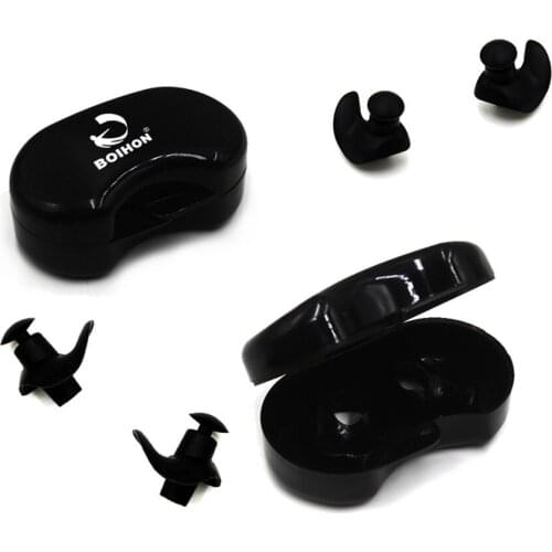 Silicone Swimming Snorkeling Earplugs Waterproof Ear Plugs Showering with Protective Case for Surfing Traveling Sleeping