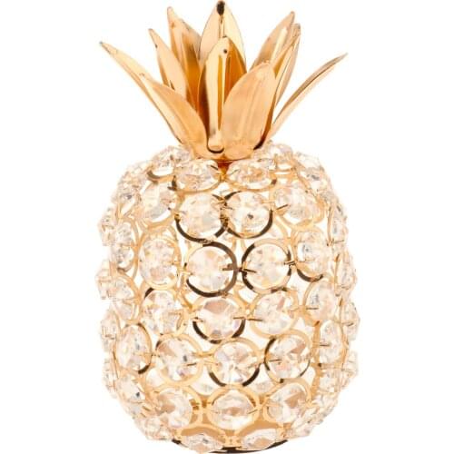 Modern Crystal Pineapple Ornament Centerpiece Home Decor Collectibles Crafts